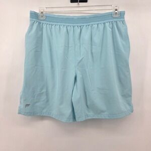Fabletics Womens Light Blue Athletic Running Shorts with Biker  Size L